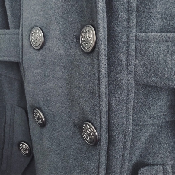 🆕 Worthington Fur Collared Peacoat - Picture 4 of 6